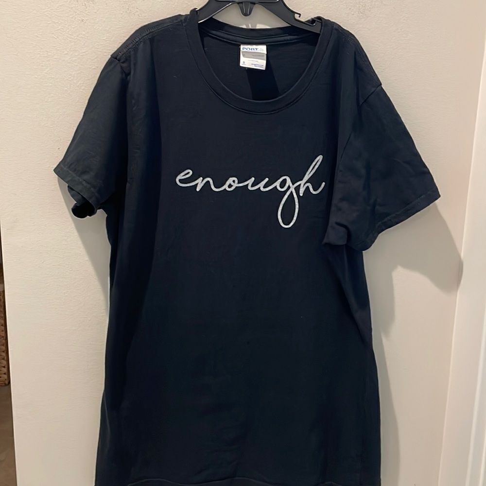 Port& Company Black T-shirt Enough size Small